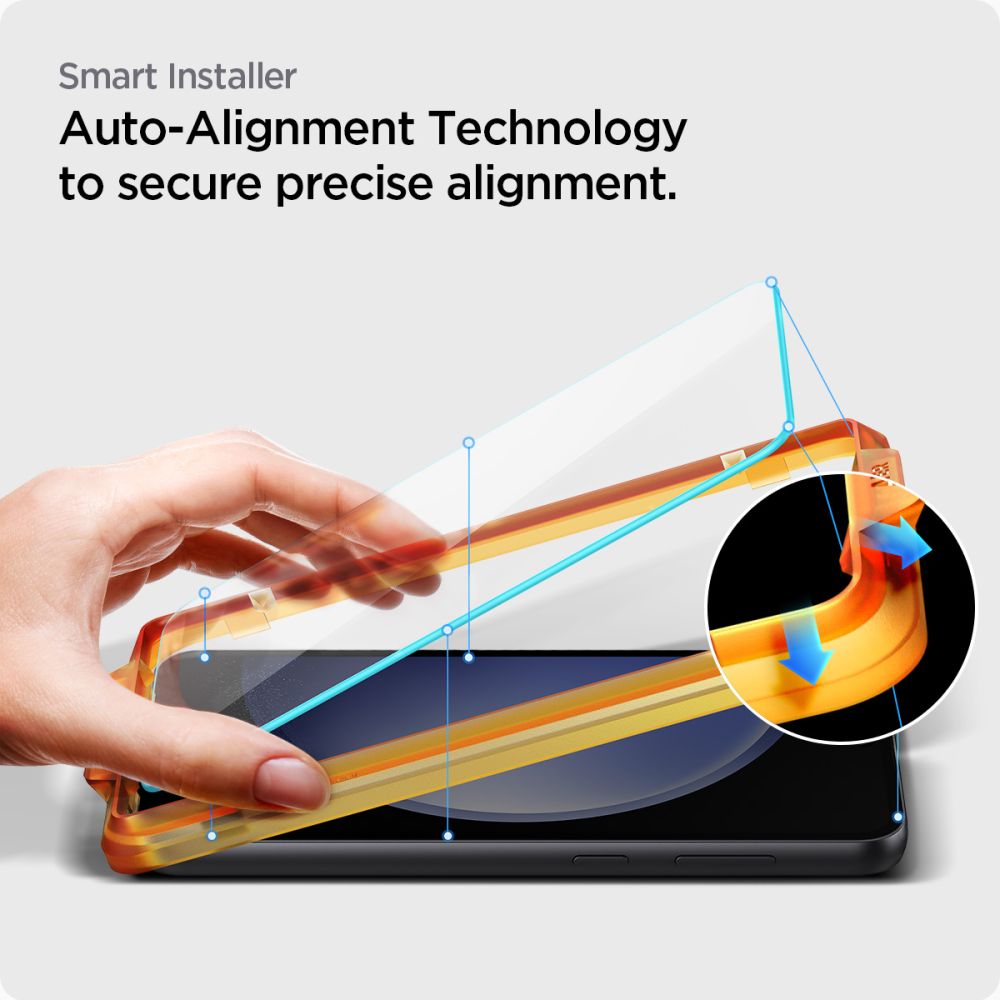 Spigen Samsung Galaxy S23 FE ALM GLAS.tR HD Tempered Glass Αντιχαρακτικό Γυαλί Οθόνης 9H - 2 Τεμάχια - Διάφανα