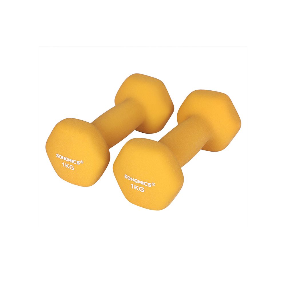 Songmics Σετ με 2 Βαράκια - 1 kg - Yellow - SYL62YL