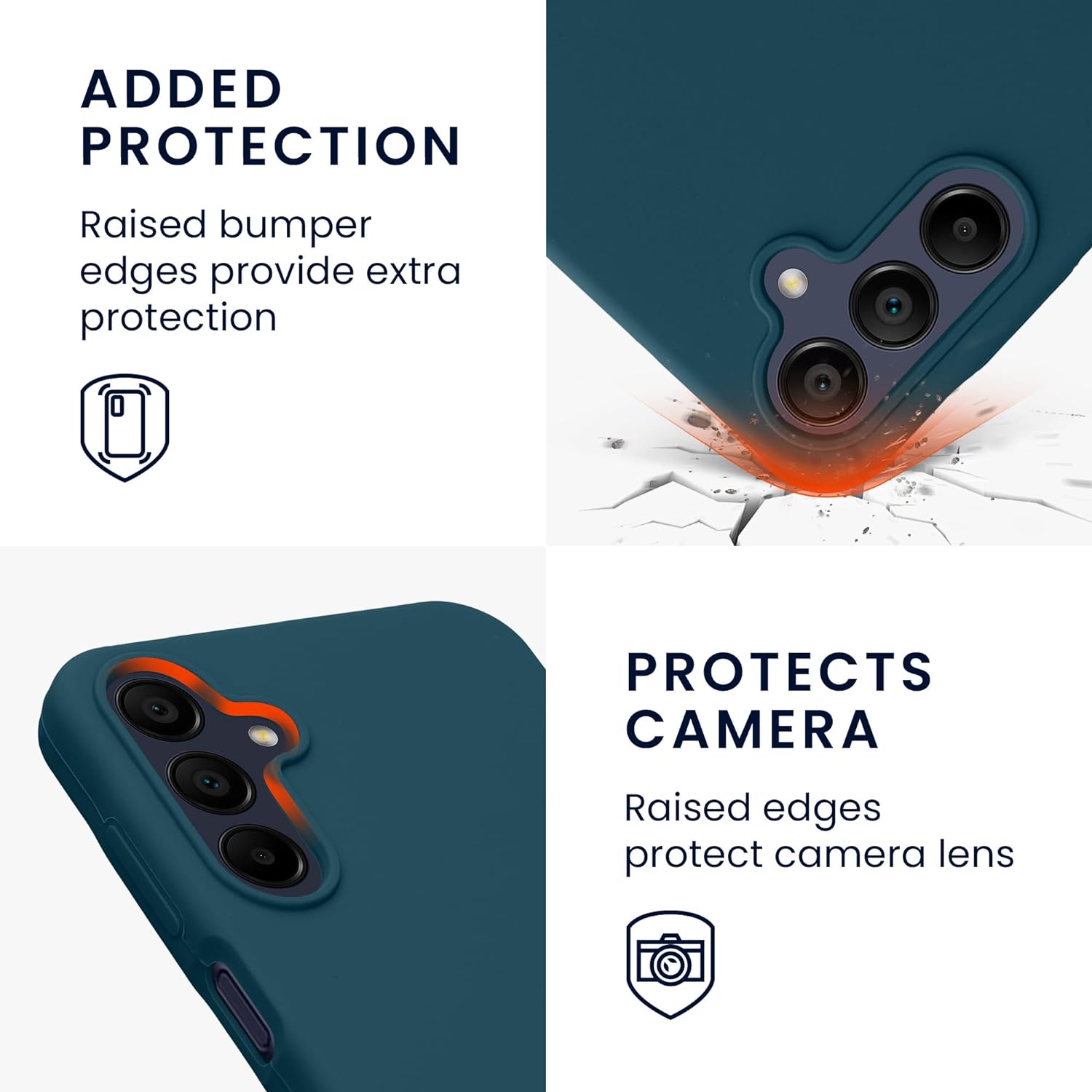 KW Samsung Galaxy A15 4G / A15 5G Θήκη Σιλικόνης Rubberized TPU - Petrol Matte