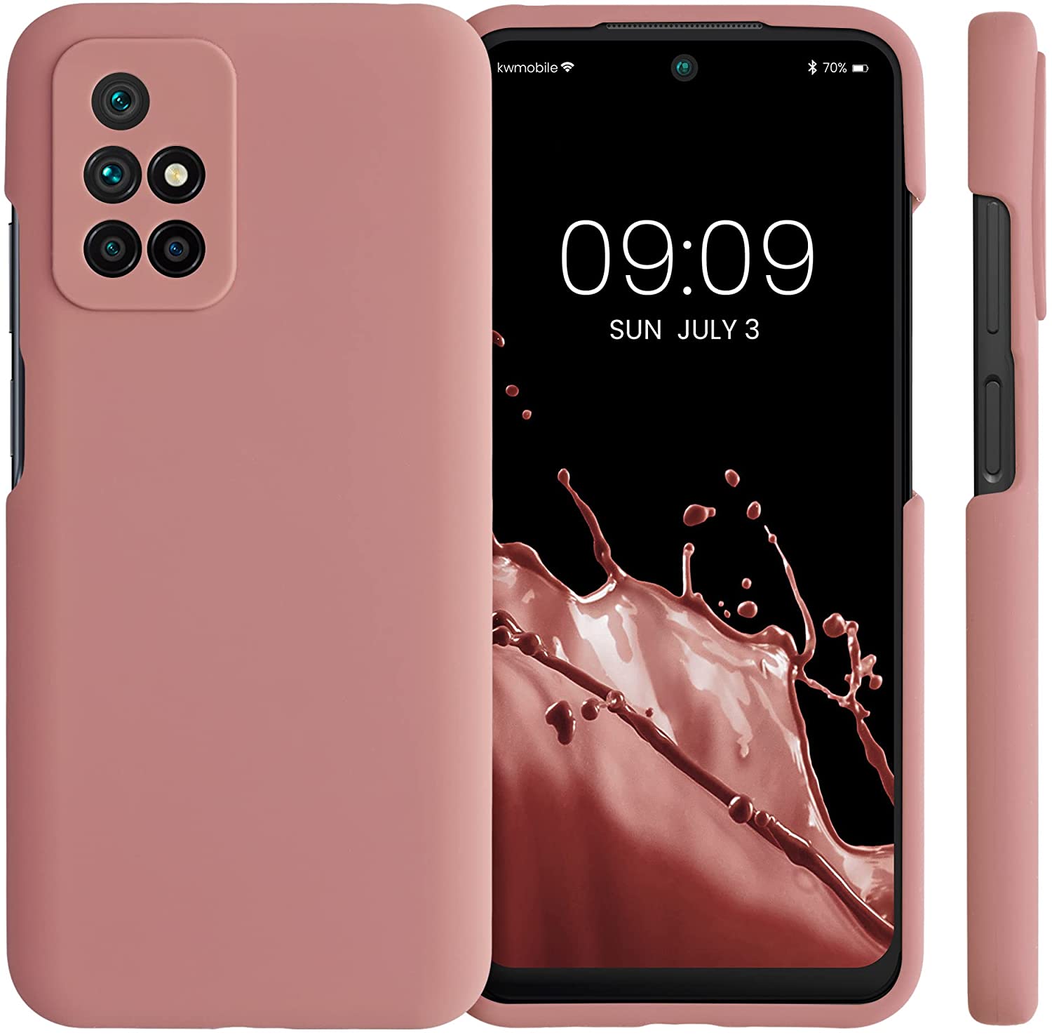 KW Xiaomi Redmi 10 Θήκη Σιλικόνης Rubberized TPU - Rose Tan - 56153.193
