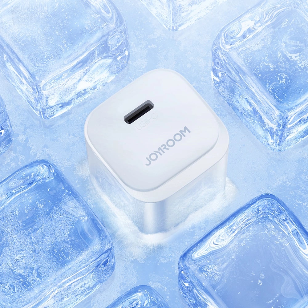 Joyroom Mini PD 20W Οικιακός Φορτιστής Γρήγορης Φόρτισης με Θύρα Type-C και Καλώδιο Type-C to Lightning - White - JR-TCF02