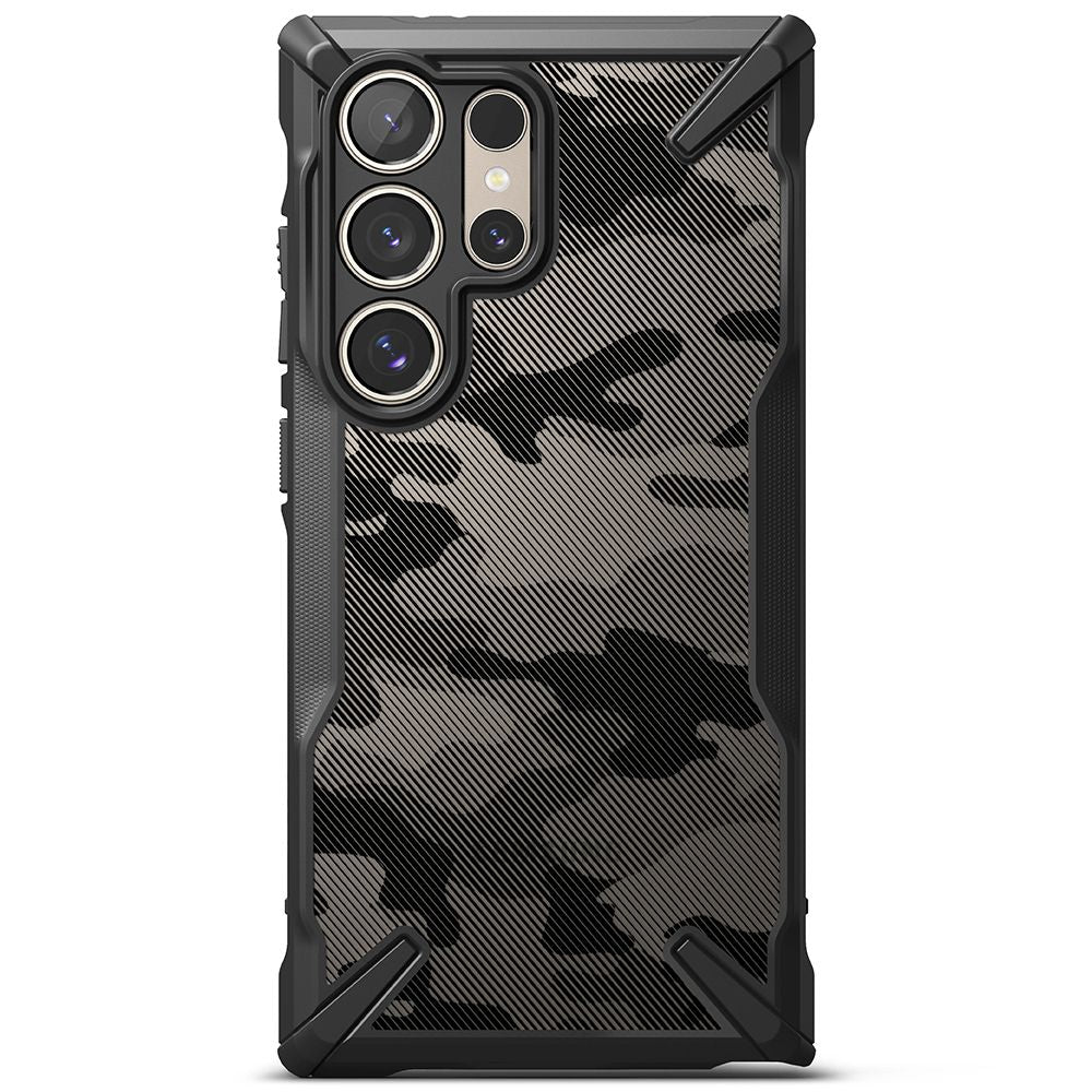 Ringke Samsung Galaxy S24 Ultra Fusion X Σκληρή Θήκη με Πλαίσιο Σιλικόνης - Camo Black