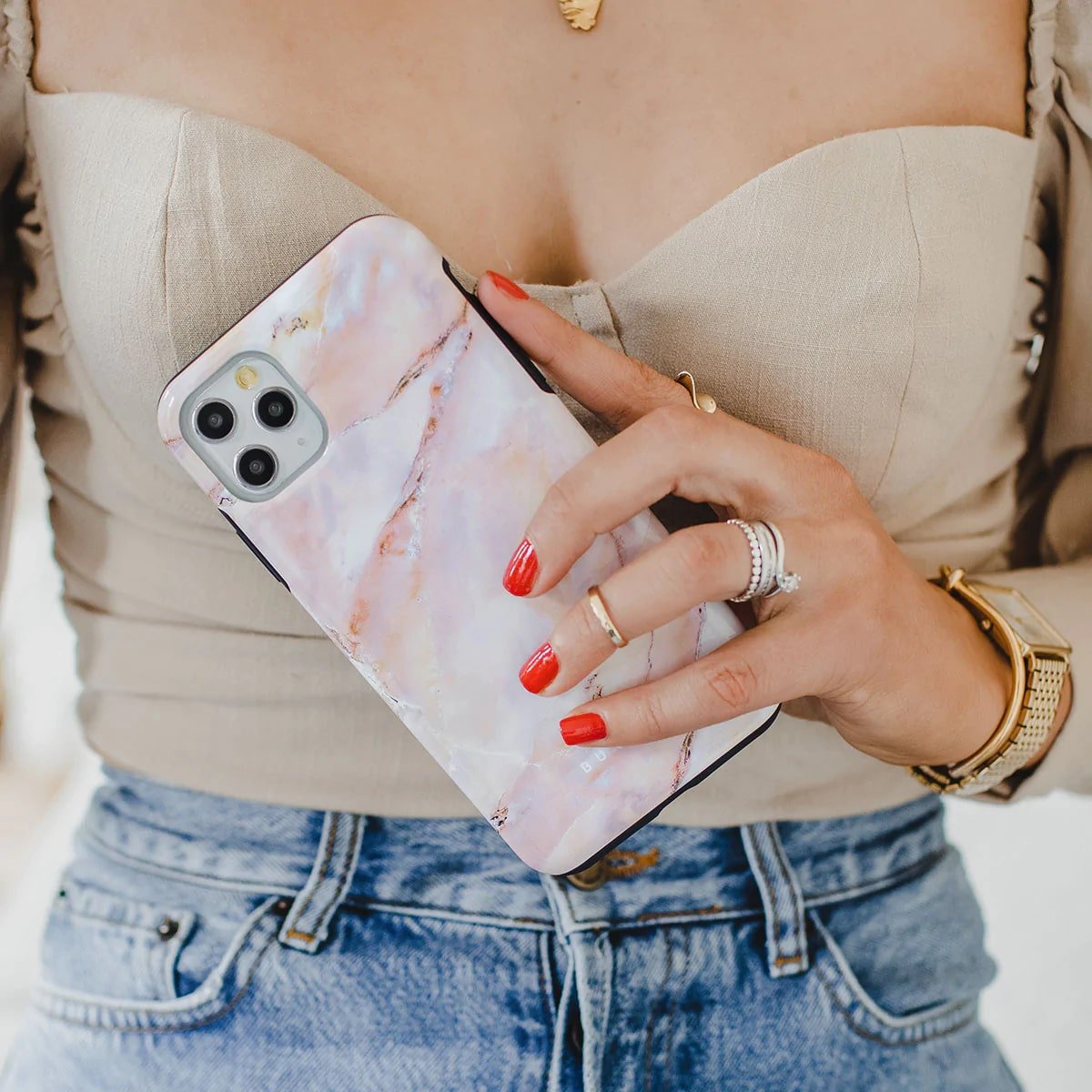 Burga iPhone 14 Pro Fashion Tough Σκληρή Θήκη - Morning Sunshine