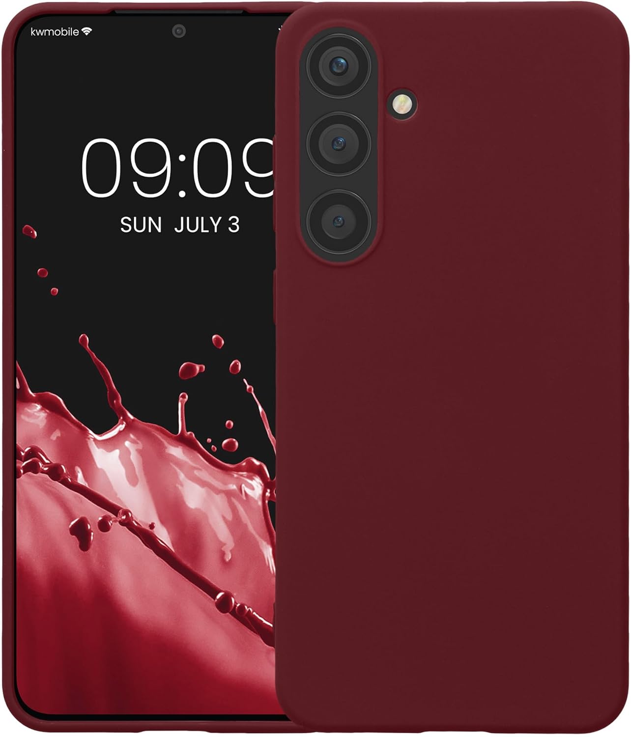 KW Samsung Galaxy S24+ Θήκη Σιλικόνης TPU - Bordeaux Purple