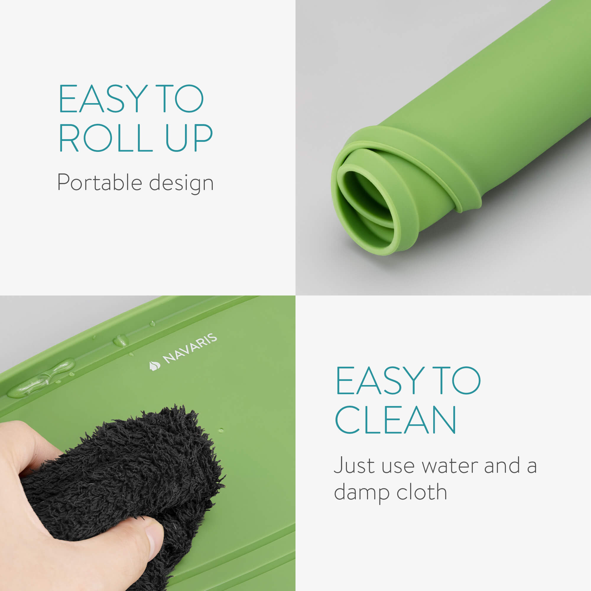 Navaris Χαλάκι Σιλικόνης για Μπολ Σκύλου - Green - 54822.07