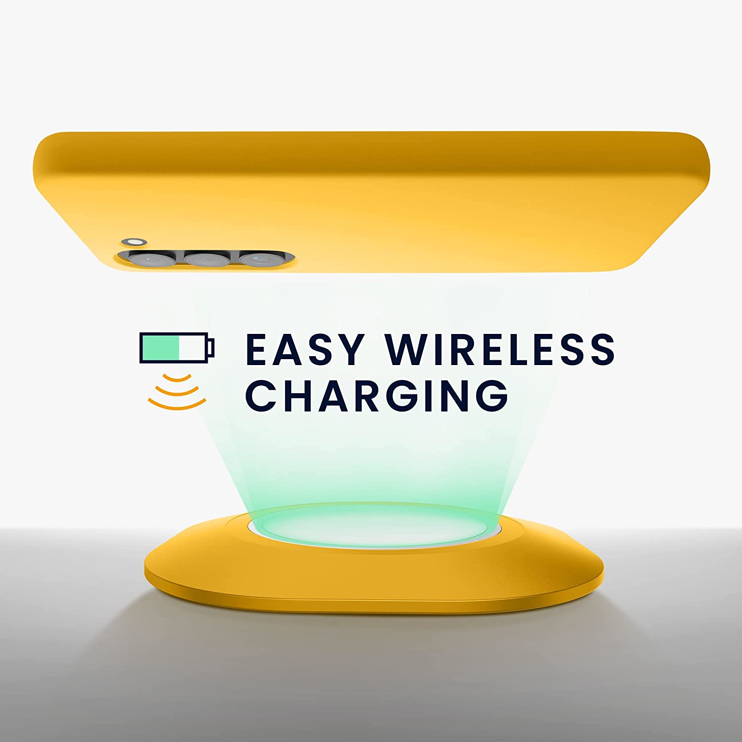 KW Samsung Galaxy S23 Θήκη Σιλικόνης Rubberized TPU - Honey Yellow - 60273.143