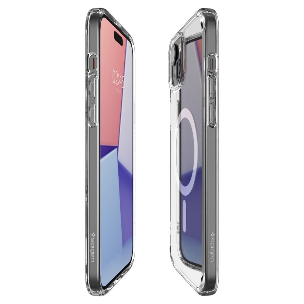 Spigen iPhone 15 Ultra Hybrid Mag Σκληρή Θήκη με Πλαίσιο Σιλικόνης Και MagSafe - White