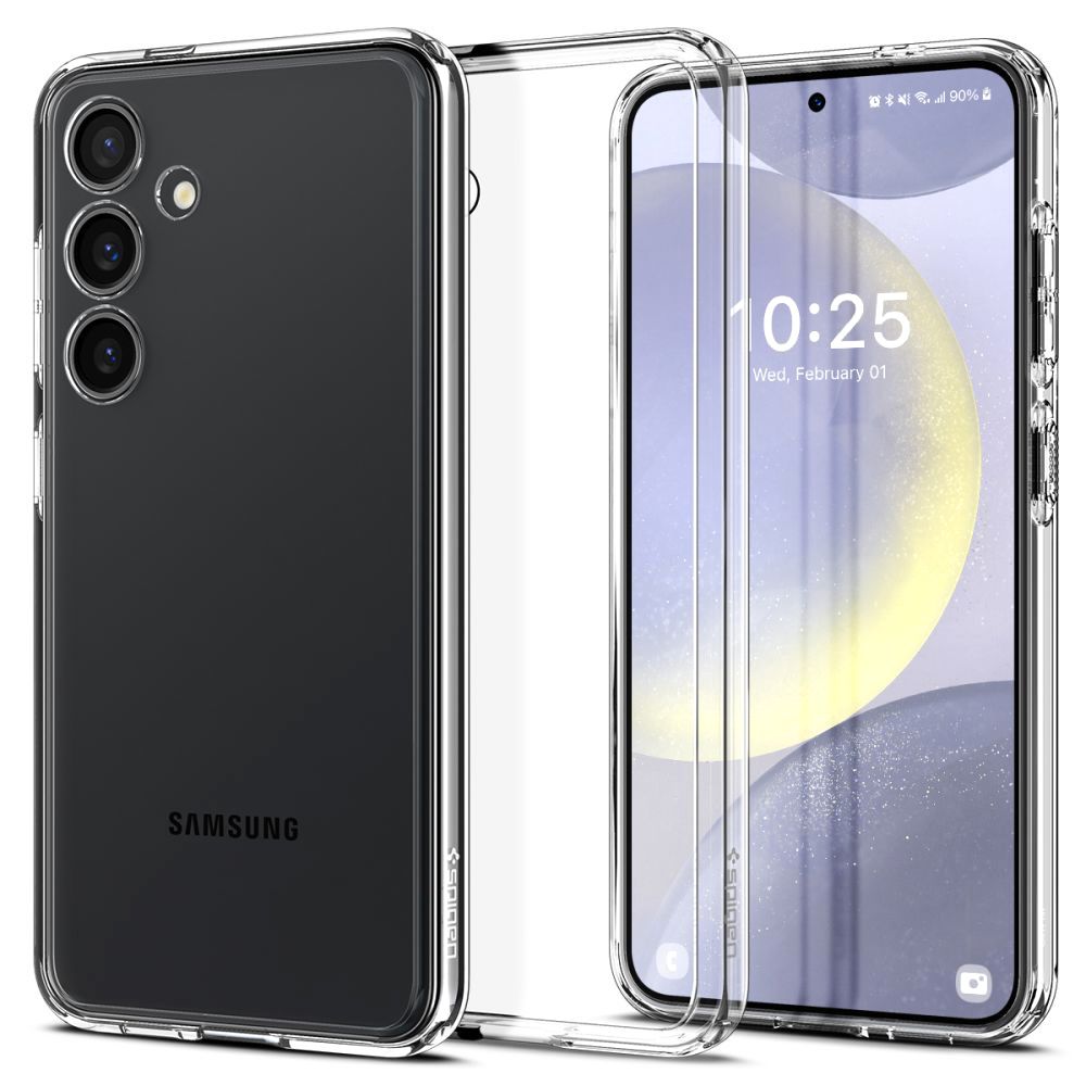 Spigen Samsung Galaxy S24+ - Ultra Hybrid Σκληρή Θήκη με Πλαίσιο Σιλικόνης - Crystal Clear