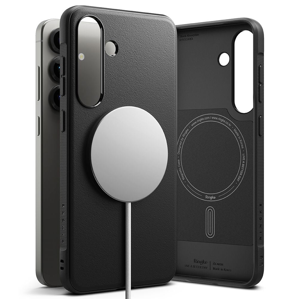Ringke Samsung Galaxy S25 Plus Onyx Magnetic Θήκη Σιλικόνης με MagSafe - Black