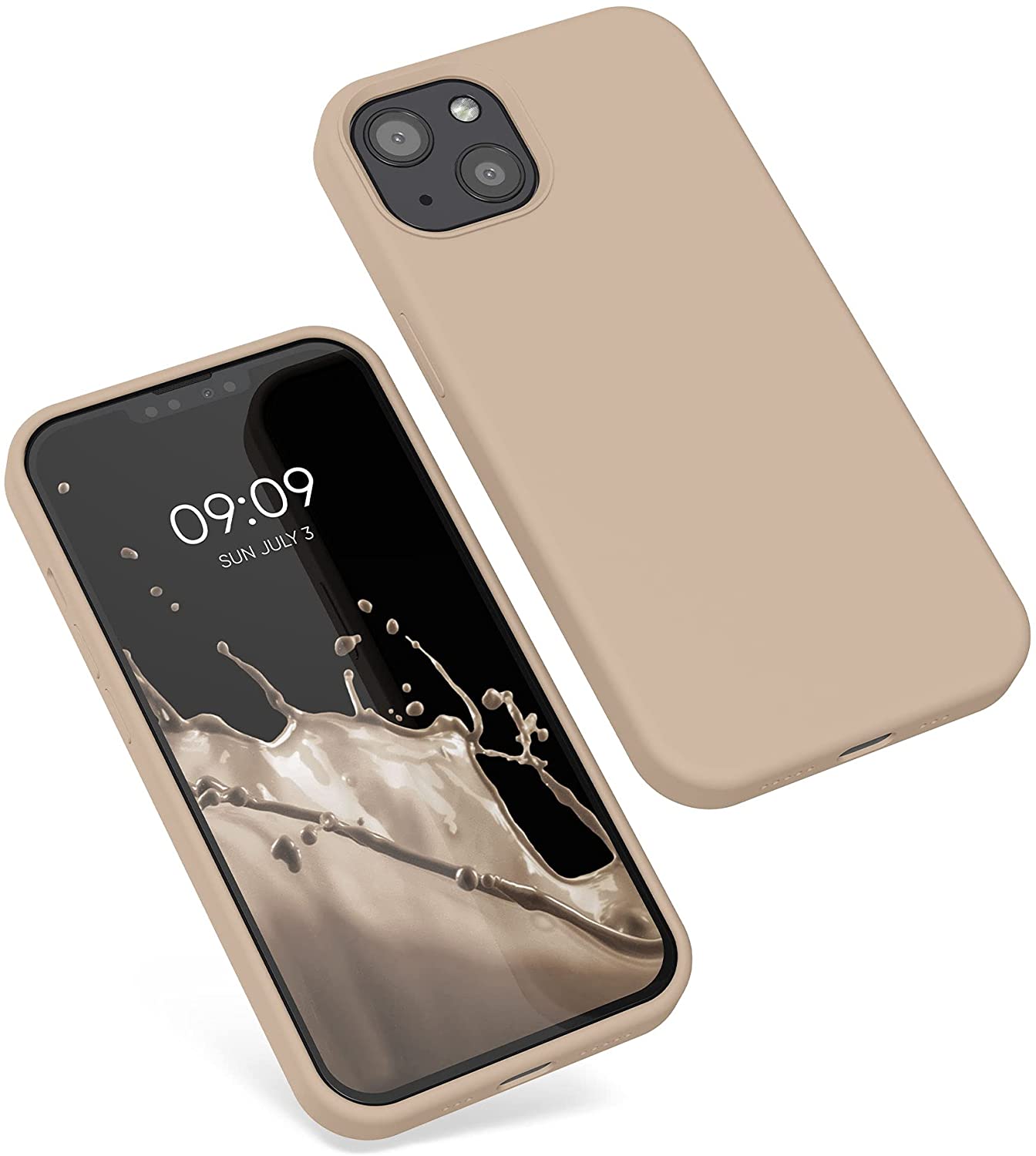 KW iPhone 13 Θήκη Σιλικόνης Rubberized TPU - Mother Of Pearl - 55878.154