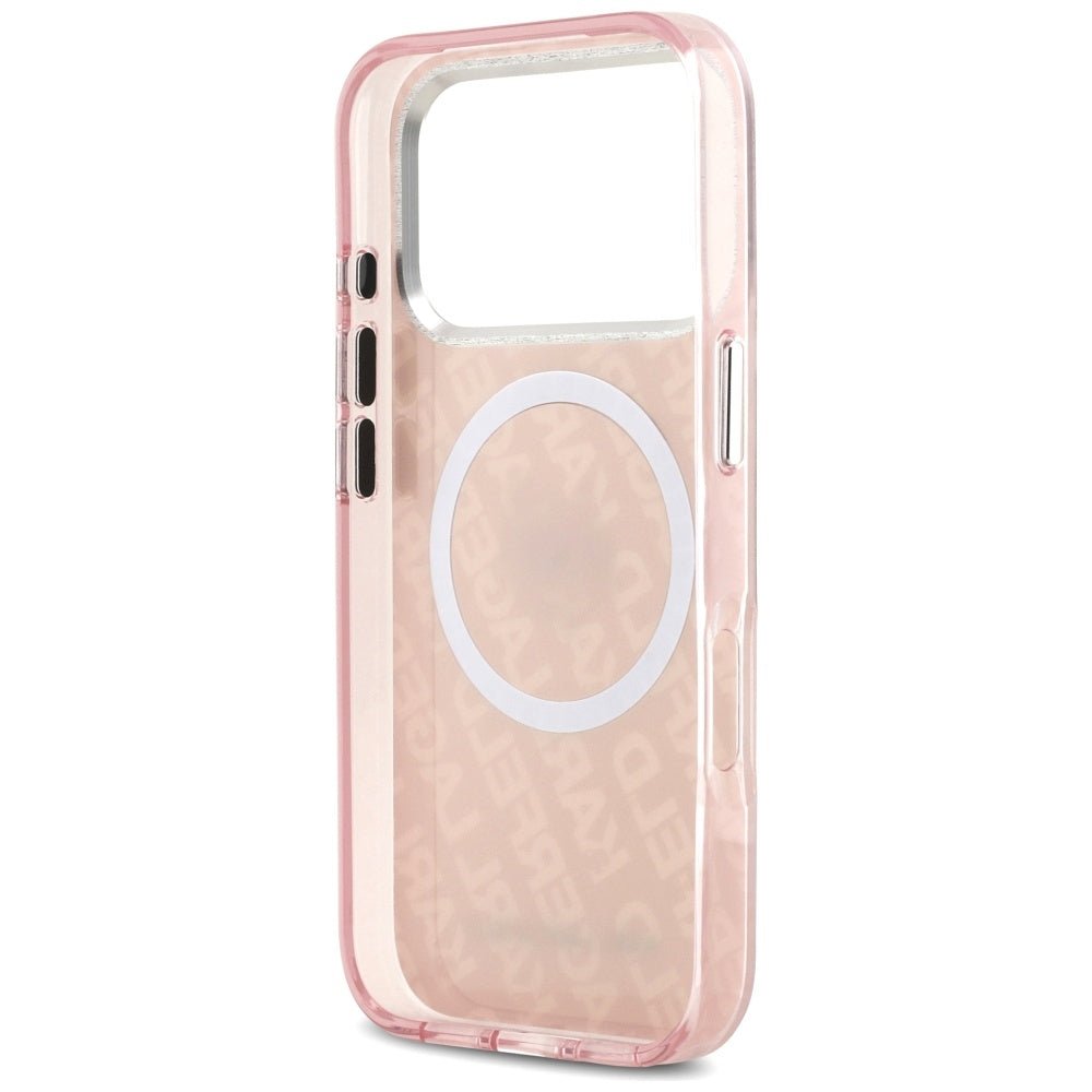 Karl Lagerfeld iPhone 17 Pro Max - IML Choupette Head Logo MagSafe - Σκληρή Θήκη με Πλαίσιο Σιλικόνης - Pink - KLHMP17XHMKBCHOP