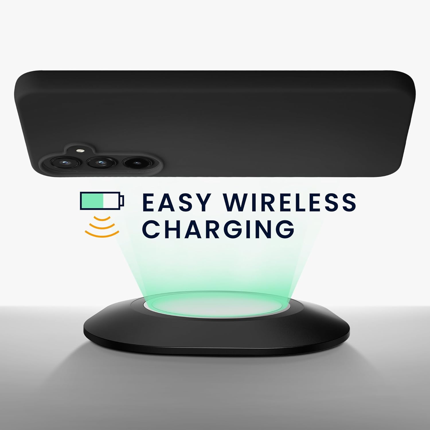 KW Samsung Galaxy A55 5G Λεπτή Θήκη Σιλικόνης TPU - Black