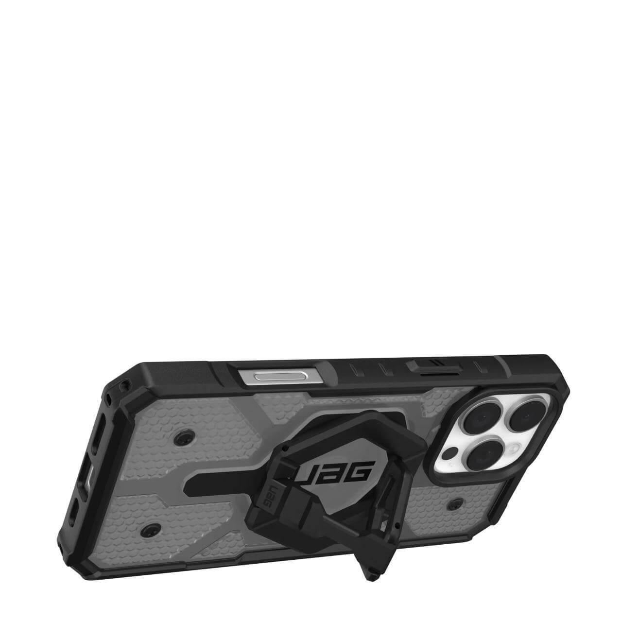 UAG iPhone 16 Pro Max Pathfinder Clear MagSafe Σκληρή Θήκη με MagSafe - Ash / Black Stand
