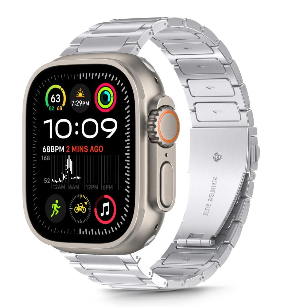 Tech - Protect Λουράκι Apple Watch 8/9/10/11 - SE (1/2/3) - Ultra (1/2/3) – 44/45/46/49mm Stainless Classic από Ανοξείδωτο Ατσάλι - Silver