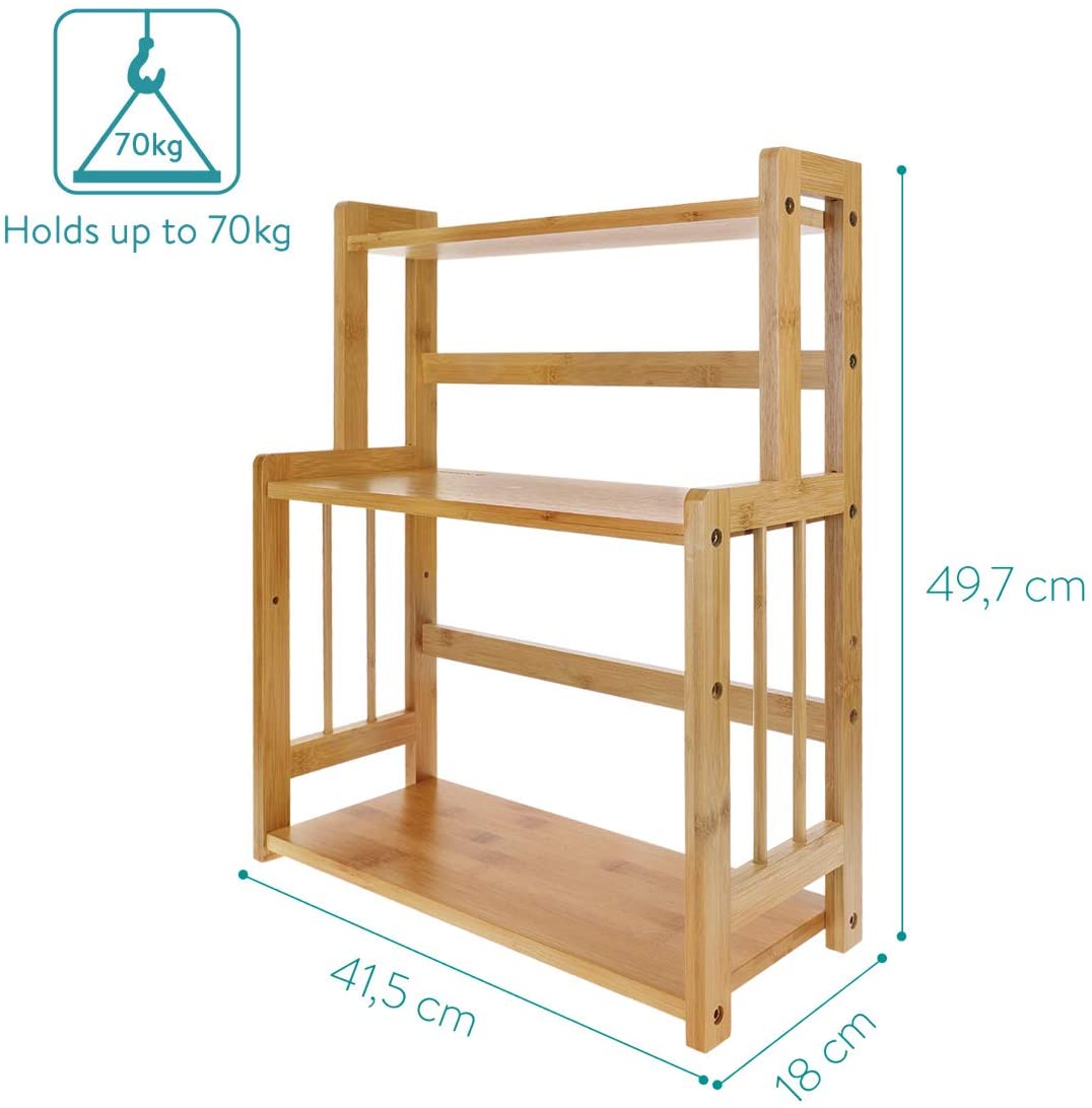 Navaris Bamboo Spice Rack Ξύλινο Ράφι Καρυκευμάτων από Μπαμπού - 50823.01
