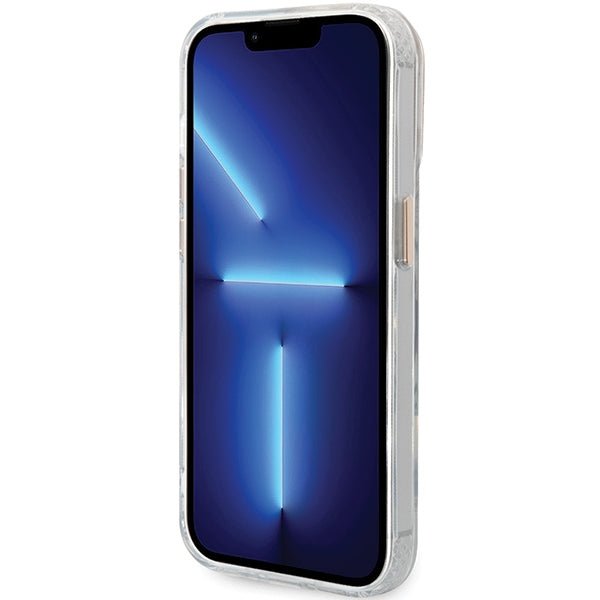Guess iPhone 15 / 14 / 13 Metal Outline MagSafe Σκληρή Θήκη με Πλαίσιο Σιλικόνης και MagSafe - Gold - GUHMP15SHTRMD