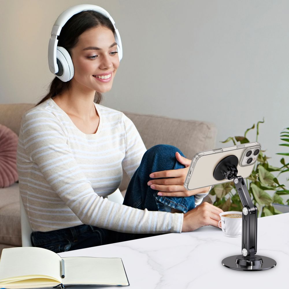 Tech-Protect DPT100 Μαγνητική Βάση Στήριξης Κινητού για το Γραφείο - Black