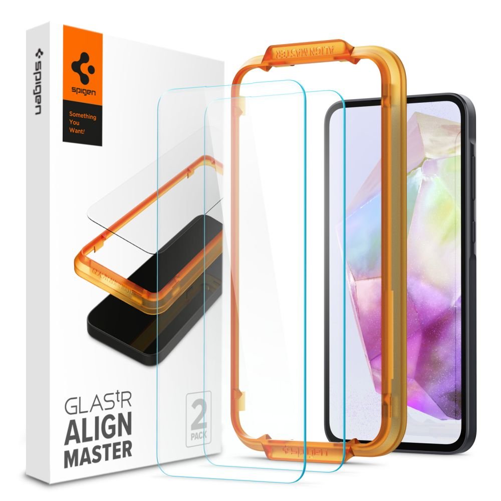 Spigen Samsung Galaxy A35 5G ALM GLAS.tR HD Tempered Glass Αντιχαρακτικό Γυαλί Οθόνης 9H - 2 Τεμάχια - Διάφανα