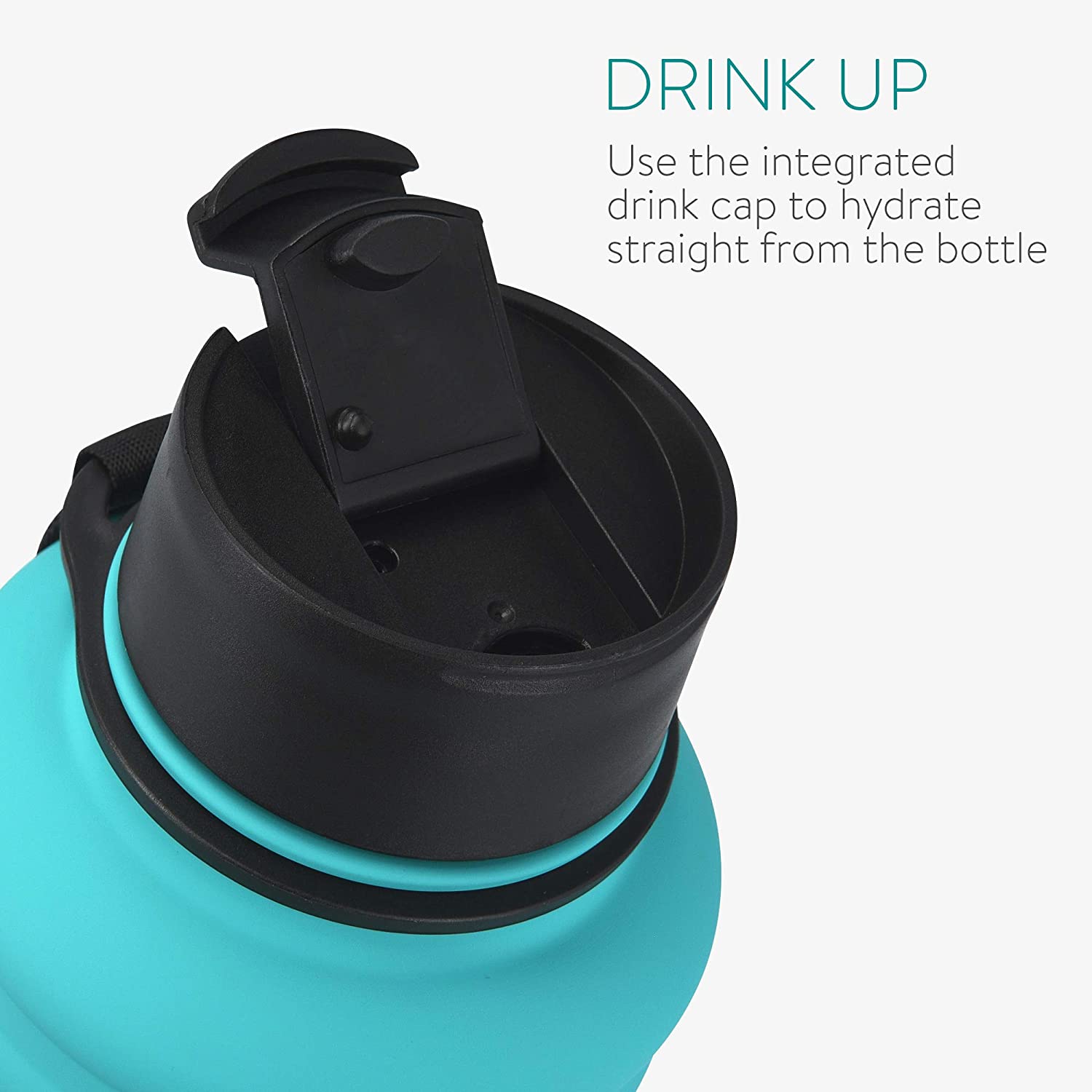 Navaris Μπουκάλι Νερού από Ανοξείδωτο Ατσάλι - BPA Free - 1.3 L - Turquoise - 52873.37