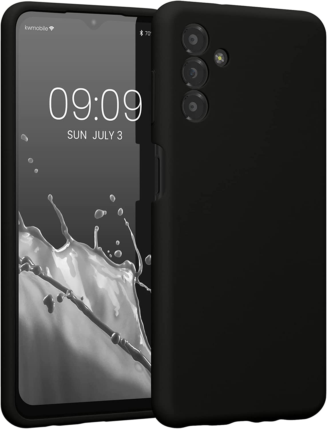 KW Samsung Galaxy A13 5G Θήκη Σιλικόνης Rubberized TPU - Black - 59453.01