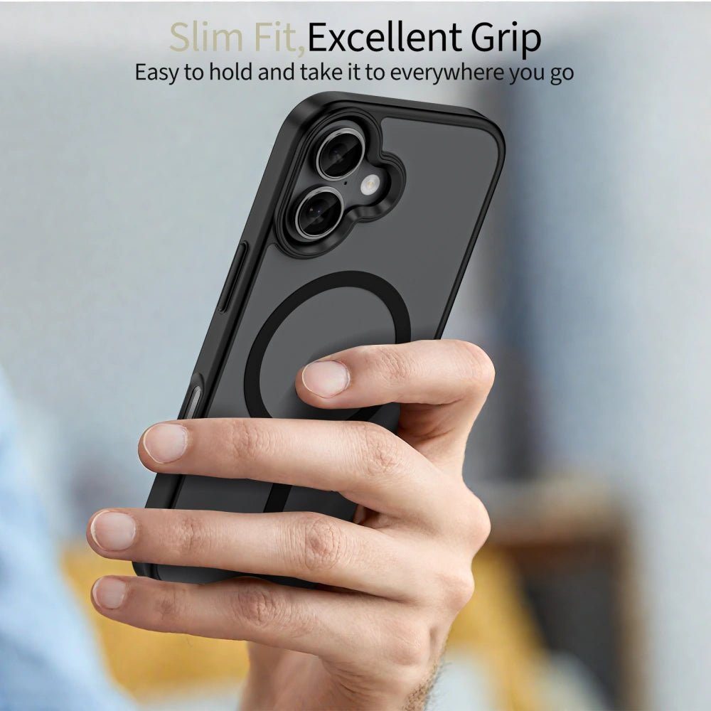 Tech - Protect iPhone 17 MagMat - Σκληρή Θήκη με Πλαίσιο Σιλικόνης και MagSafe - Matte Black / Ημιδιάφανη