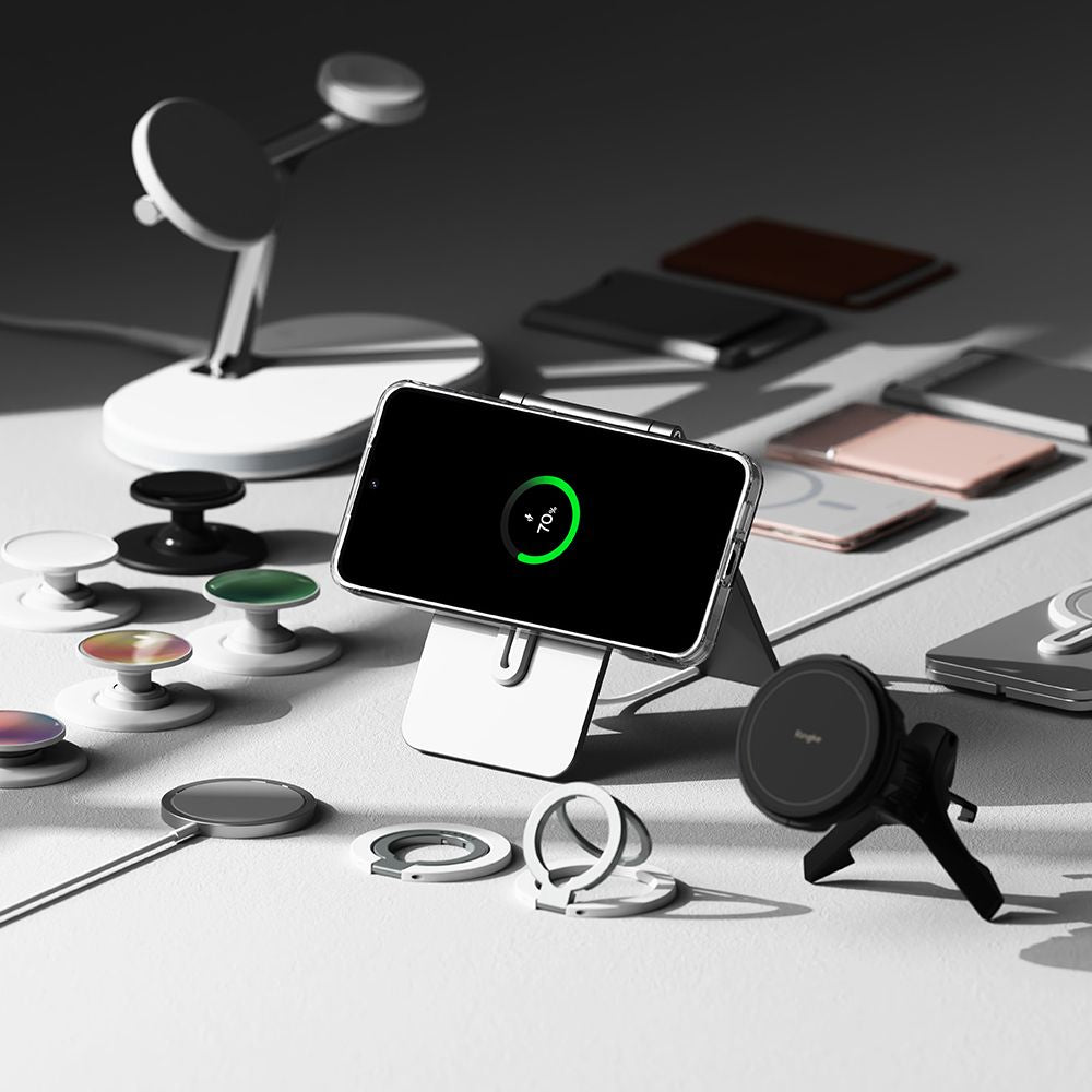 Ringke Samsung Galaxy S24 FE - Fusion Magnetic - Σκληρή Θήκη με Πλαίσιο Σιλικόνης και MagSafe - Διάφανη