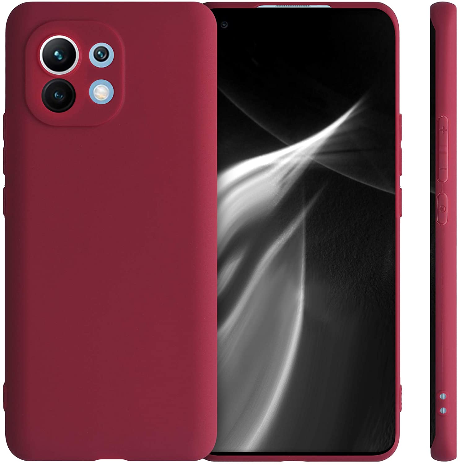 KW Xiaomi Mi 11 Θήκη Σιλικόνης TPU - Rhubarb Red - 54188.209