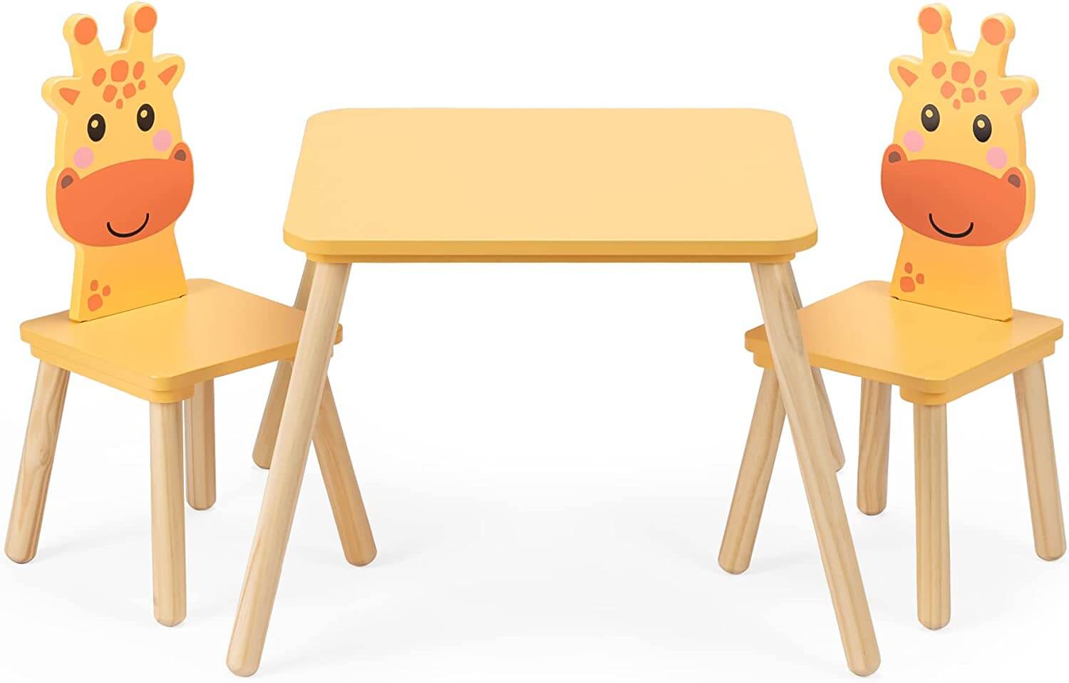Navaris Σετ Παιδικού Καθίσματος - Design Giraffe - Orange / Light Brown - 55340.02