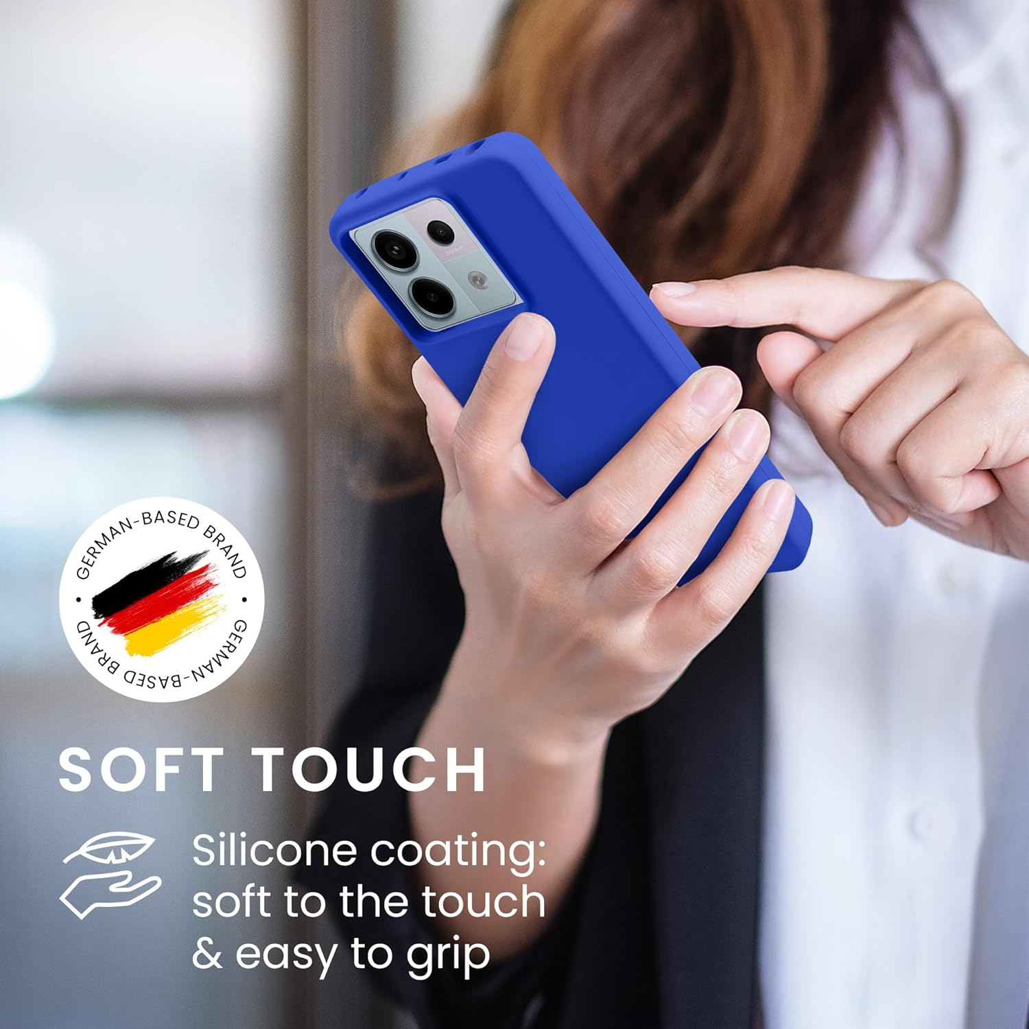 KW Xiaomi Redmi Note 13 Pro 5G / Poco X6 5G Θήκη Σιλικόνης Rubberized TPU - Baltic Blue