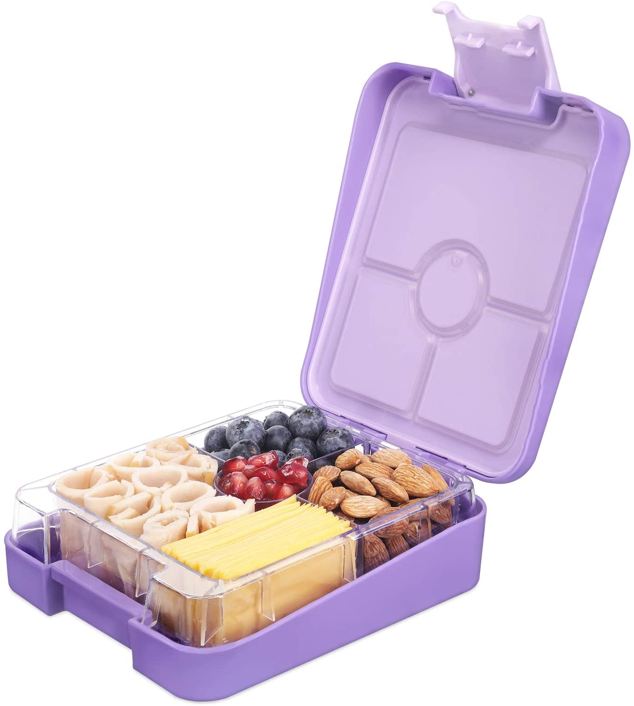 Navaris Bento Box for Kids Δοχείο Αποθήκευσης Τροφής για Παιδιά BPA Free - Purple - 49877.02.38