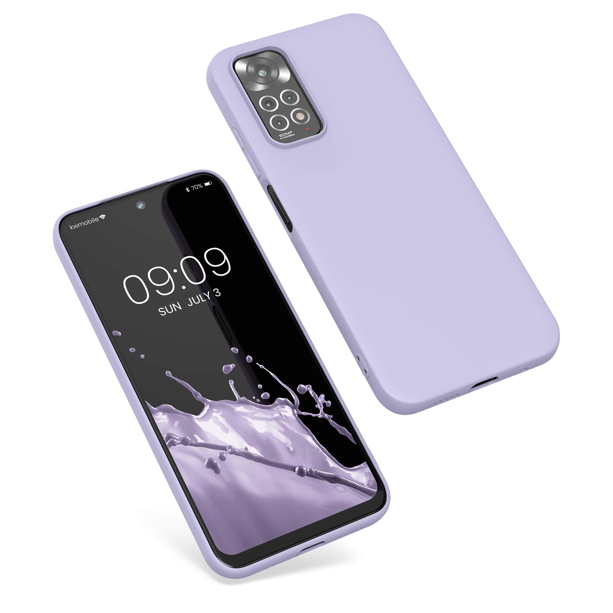 KW Xiaomi Redmi Note 11 / Redmi Note 11S Θήκη Σιλικόνης TPU - Lavender - 57368.108