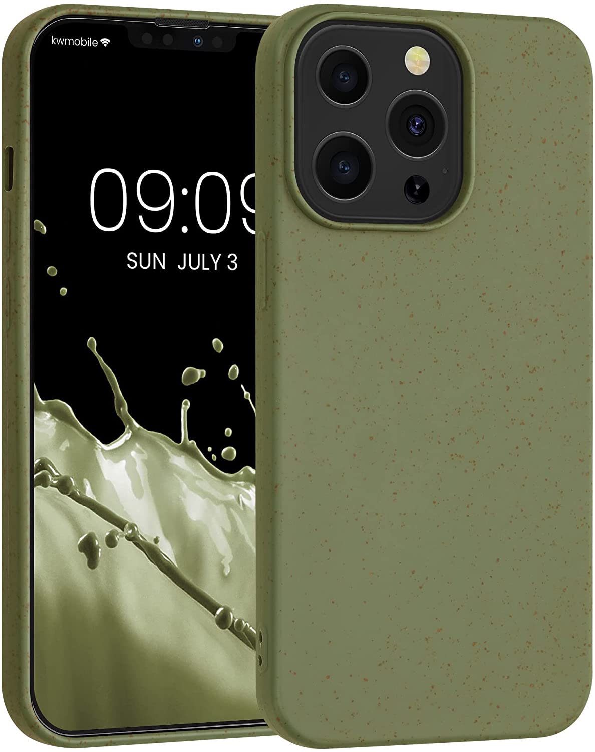 Kalibri iPhone 13 Pro Θήκη Σιλικόνης TPU με Ανακυκλώσιμο και Βιοδιασπώμενο Υλικό - Olive Green - 56491.107