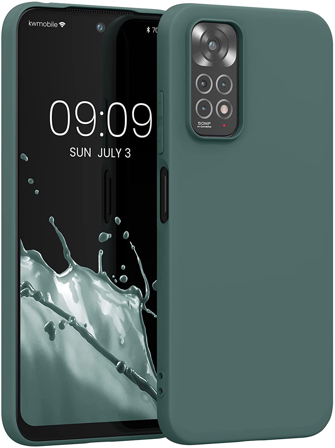 KW Xiaomi Redmi Note 11 / Redmi Note 11S Θήκη Σιλικόνης TPU - Blue Green - 57368.171