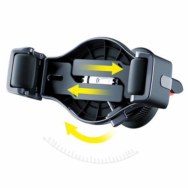 3MK Memo Hug - Universal Βάση Αυτοκινήτου Αεραγωγού - Black