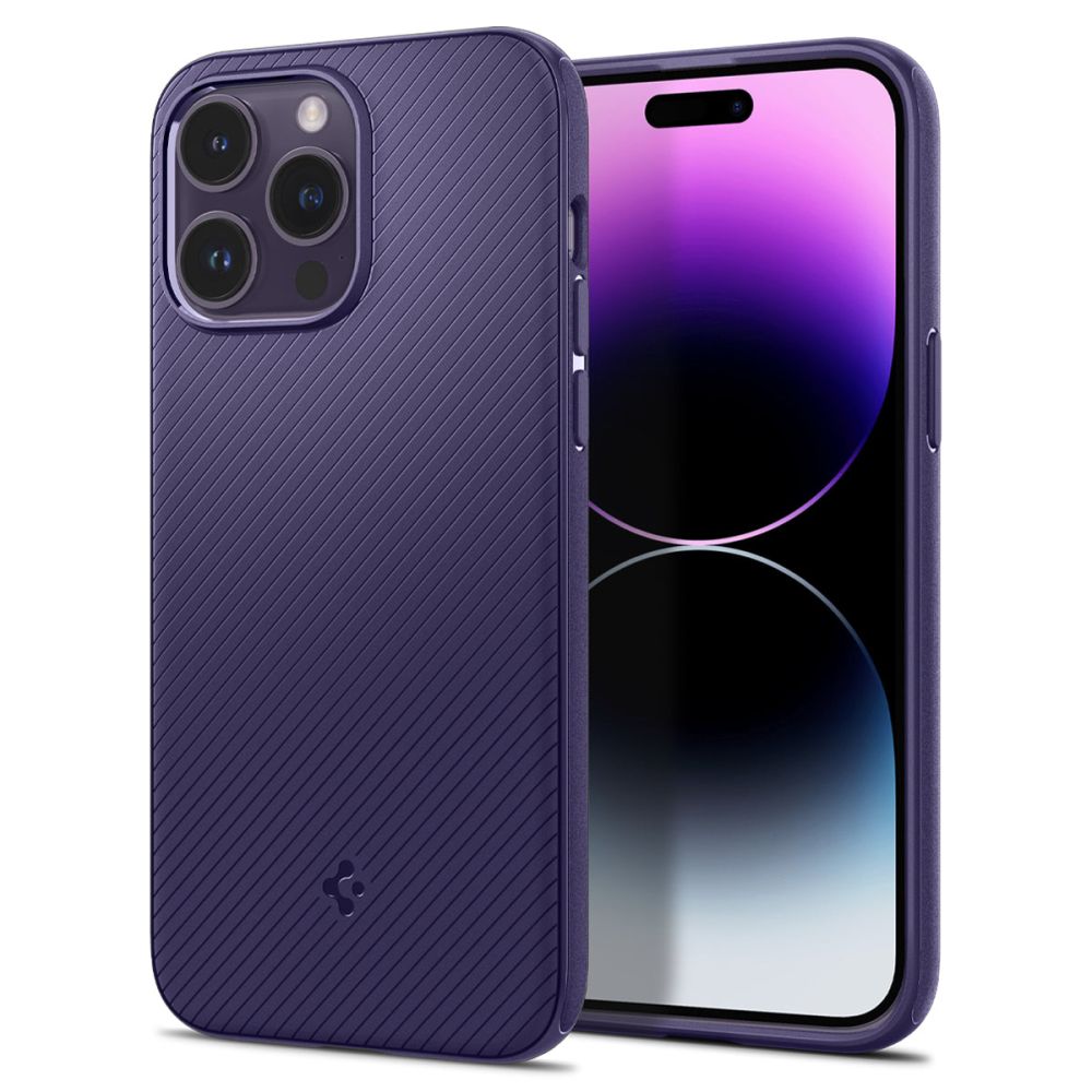 Spigen iPhone 14 Pro Max Mag Armor Σκληρή Θήκη Aramid Fiber με MagSafe - Deep Purple