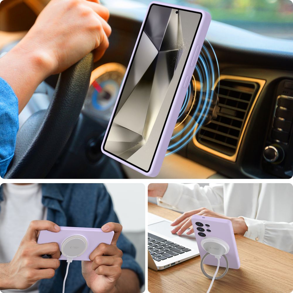 Tech-Protect Samsung Galaxy S25 Ultra Liquid Silicone - MagSafe Θήκη Σιλικόνης TPU - Mauve