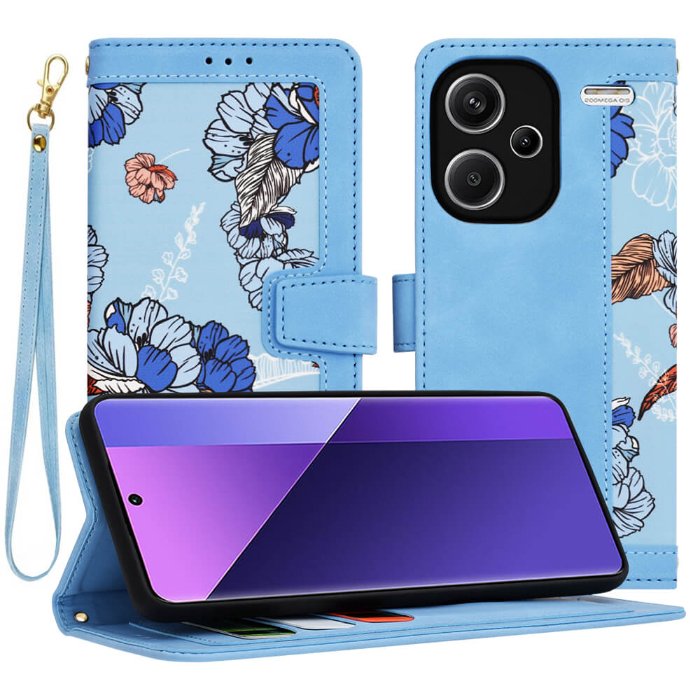 Techsuit Xiaomi Redmi Note 13 Pro+ 5G - FlipCraft - Θήκη Πορτοφόλι από Δερματίνη - Vibrant Blue