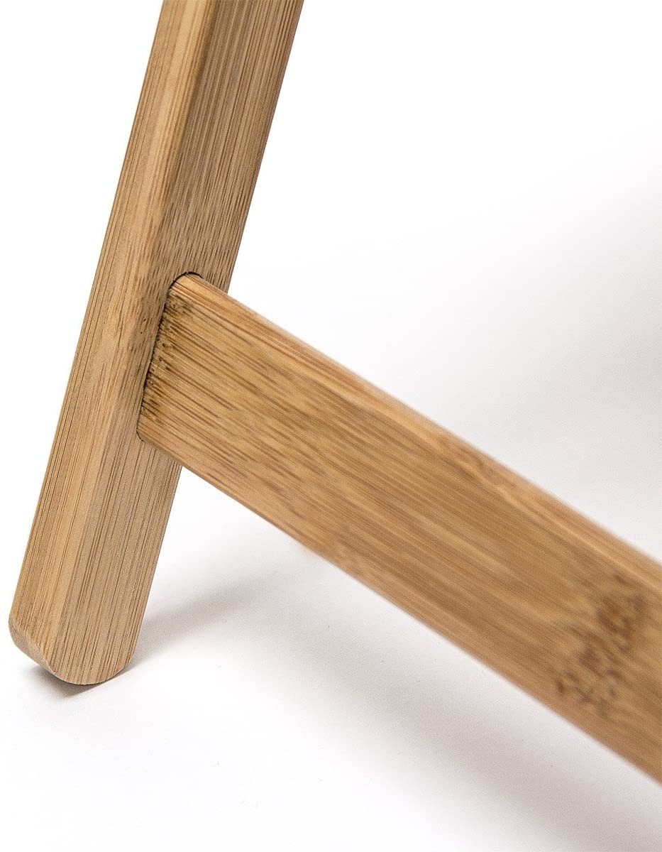 Relaxdays Τραπεζάκι Σερβιρίσματος Φαγητού από Μπαμπού - Natural - 4052025188818