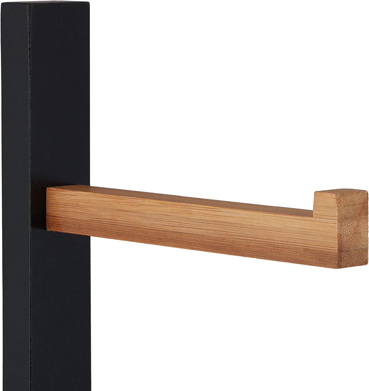 Relaxdays Βάση για Χαρτί Τουαλέτας - Natural / Black - 4052025276102