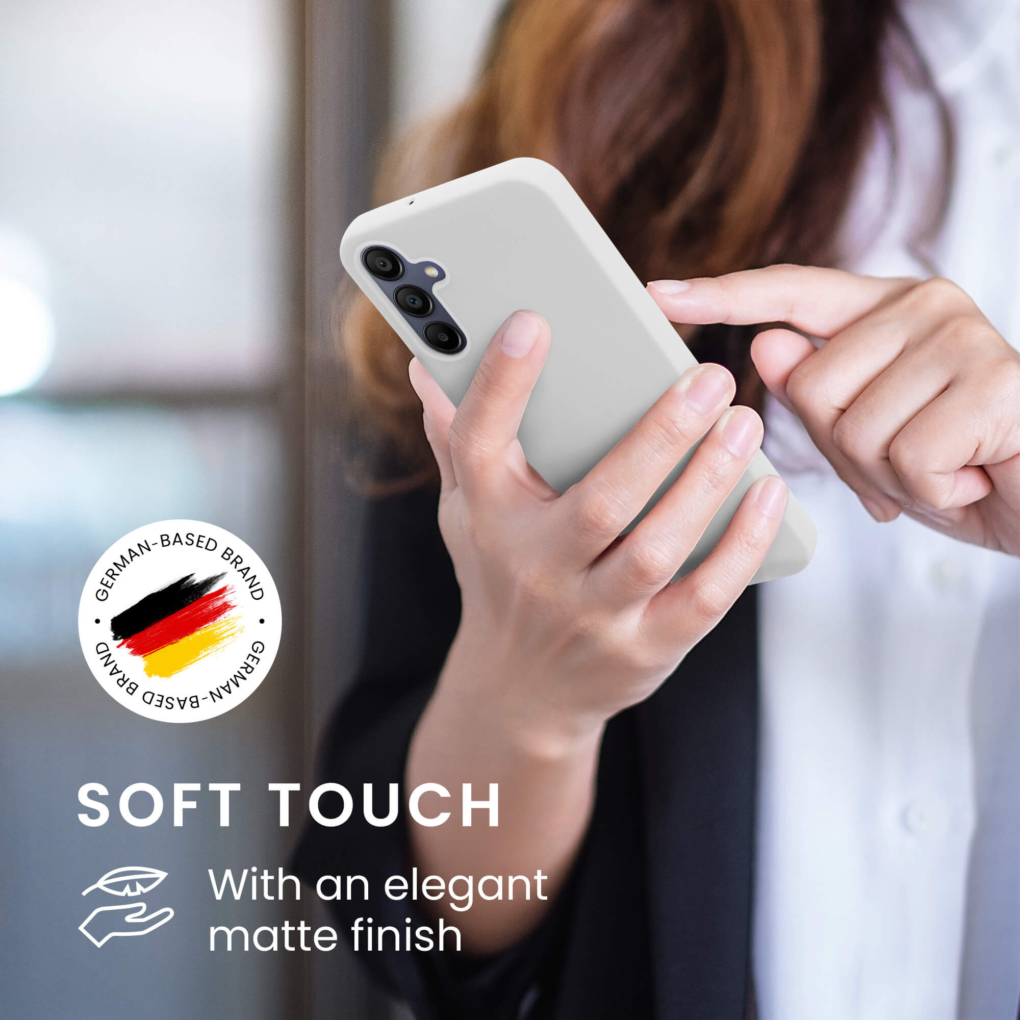 KW Samsung Galaxy A15 4G / A15 5G Λεπτή Θήκη Σιλικόνης TPU - Matte White