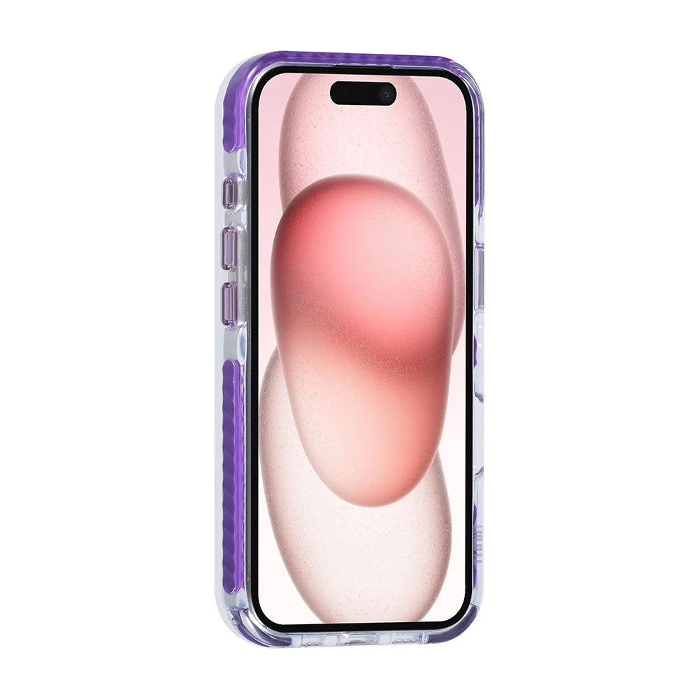 Tuniq iPhone 16 - MagSafe Σκληρή Θήκη με Πλαίσιο Σιλικόνης και Λουράκι - Διάφανη / Purple