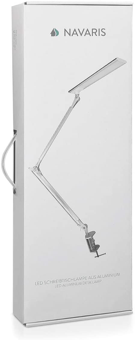 Navaris LED Desk Lamp Aluminium Clamp Lamp Επιτραπέζιο Φωτιστικό Αλουμινίου - Black - 45791.01