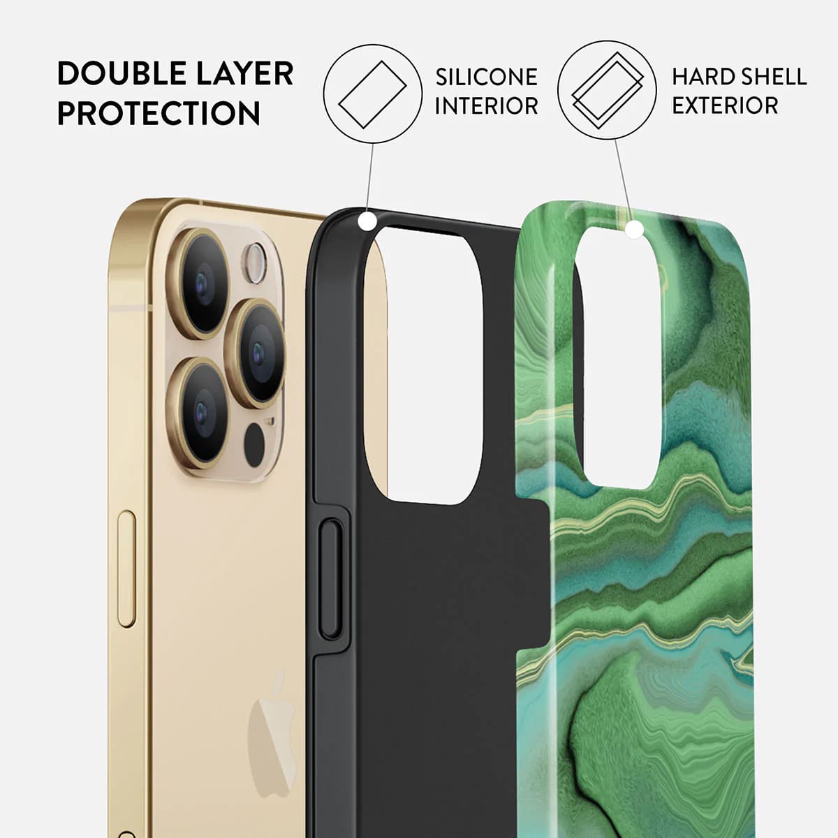 Burga iPhone 14 Pro Fashion Tough Σκληρή Θήκη - Rock On