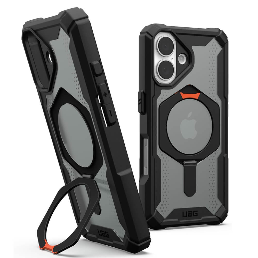 UAG iPhone 16 Plasma XTE MagSafe Σκληρή Θήκη με Stand - Black / Orange