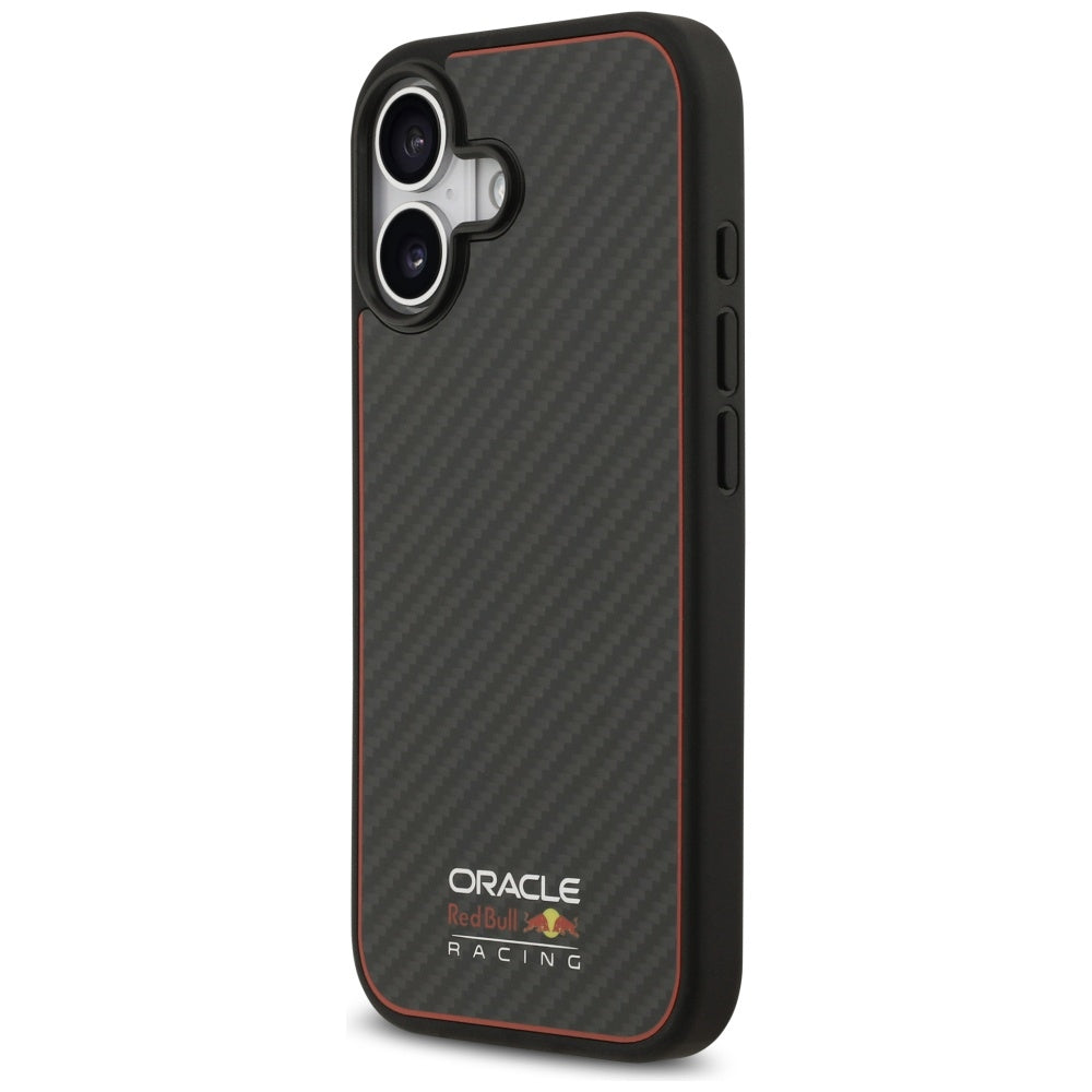 Red Bull iPhone 17 - Kevlar Logo Matt MagSafe - Σκληρή Θήκη με Πλαίσιο Σιλικόνης - Black - RBHMP17S24CFOSK