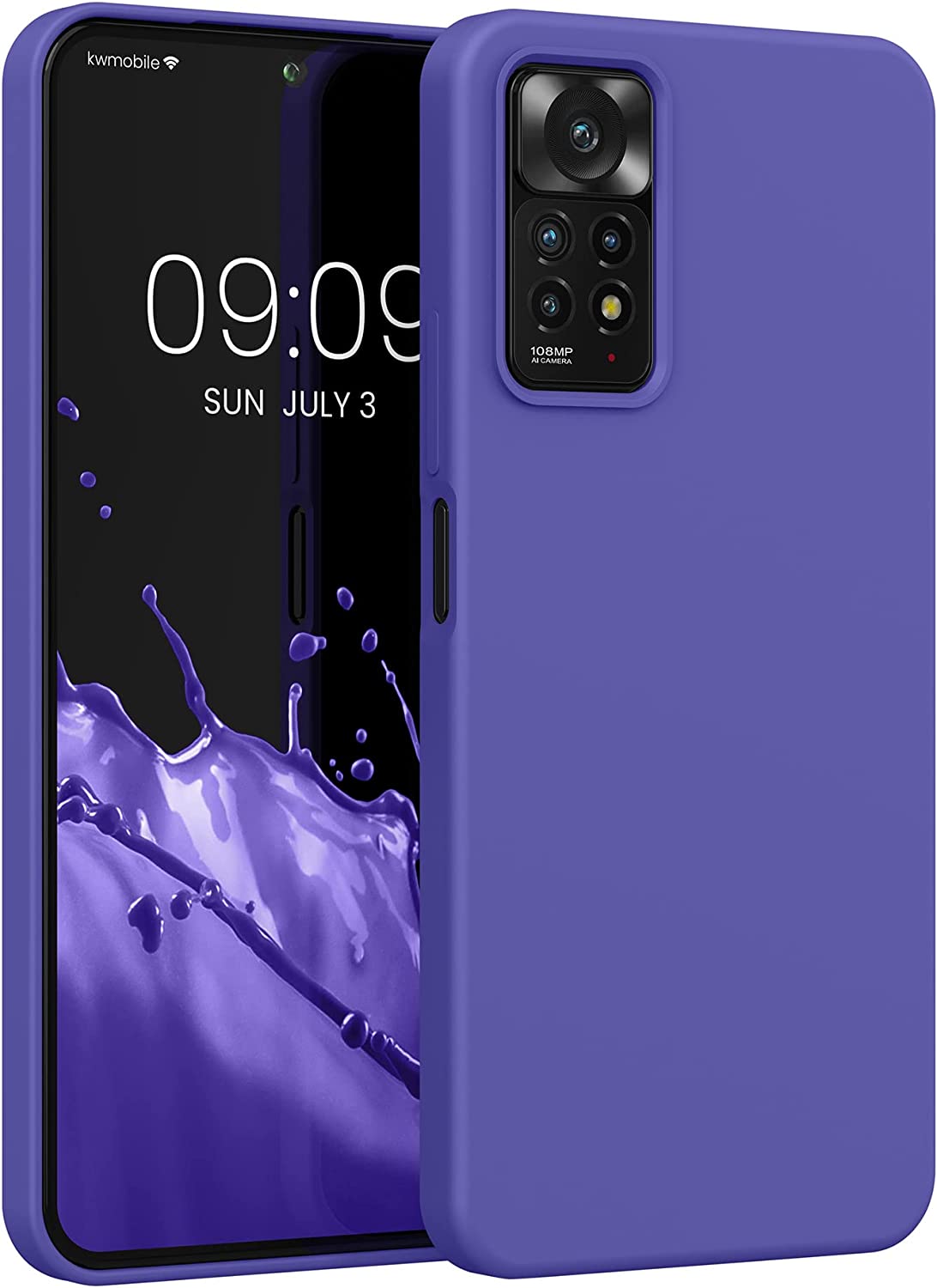 KW Xiaomi Redmi Note 11 Pro / Note 11 Pro 5G Θήκη Σιλικόνης Rubberized TPU - Blue Purple - 57373.234