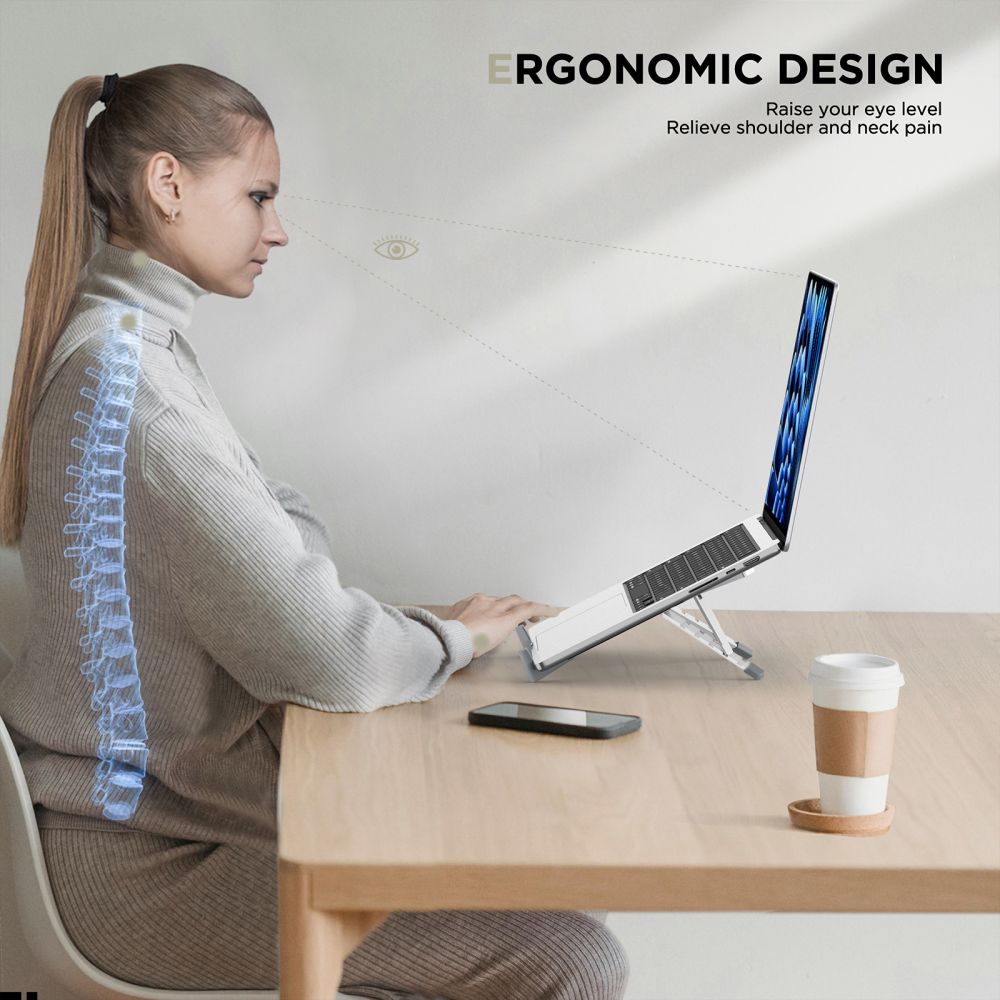 Tech - Protect ULS300 Universal Βάση Στήριξης Laptop - Silver