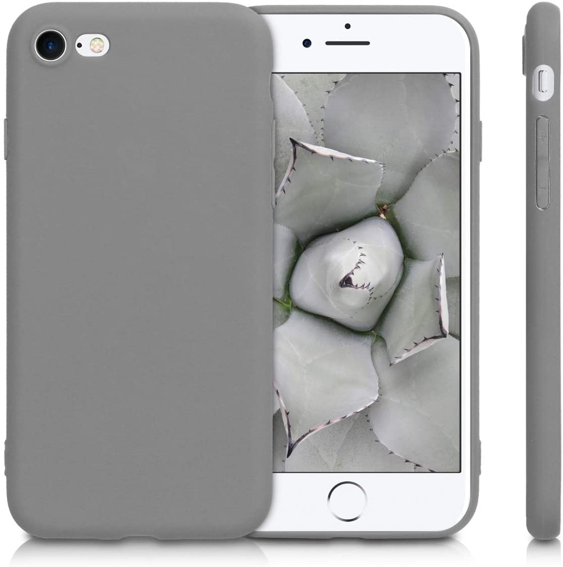 KW iPhone SE 2022 / SE 2020 / 7 / 8 Θήκη Σιλικόνης TPU - Titanium Grey - 39458.155