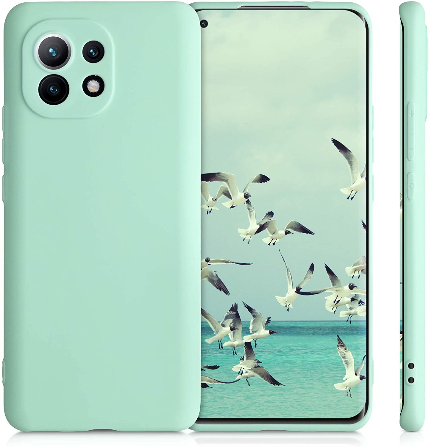 KW Xiaomi Mi 11 Θήκη Σιλικόνης TPU - Mint Green Matte - 54188.50