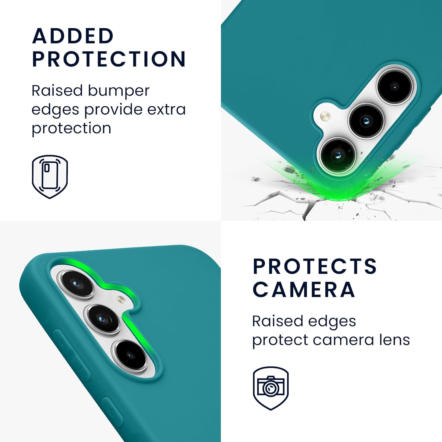 KW Samsung Galaxy A35 5G Λεπτή Θήκη Σιλικόνης TPU - Matte Petrol